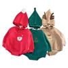 Mameluco para Bebé con Forro Polar, Sudadera Gruesa, Mameluco de Otoño e Invierno para Bebé, Ropa para Niños, Traje de Año Nuevo y Navidad
