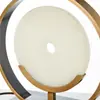 Sala de Estar Pós-moderna Estudo Escritório Metal Tecido Luminária de Mesa Novo Estilo Chinês Decoração Modelo de Quarto Designer