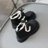 Botas de Cano Curto para Meninas 2026 Primavera e Outono Novo Estilo Moda Bebê Sapatos Pequenos de Couro Cano Médio Solado Macio Antiderrapante Sapatos para Bebê Andar