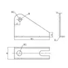 Motor de varilla de empuje eléctrico, Soporte de varilla de empuje eléctrico, Soporte abridor de ventana, Soporte triangular de motor de corriente continua alternativo