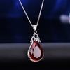 Nuevo Kaicheng transfronterizo AliExpress superventas Nuevo nicho ins Torre cristal natural plata esterlina S925 collar colgante femenino