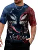 Camiseta Estampada de Dibujos Animados de Venom Ropa para Hombre Verano Casual Manga Corta Camiseta Fresca Harajuku Streetwear Estampado Manga Corta