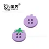 Lindos Botones de Resina de Alienígena con Cuatro Ojos de Dibujo Animado de Tomate para Ropa de Niños, Suéteres, Cárdigans, Botones Decorativos Hechos a Mano para Manualidades