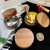 Cenicero de Madera Maciza Color Nogal para Hotel con Tapa para Uso en Casa y Oficina, Cenicero de Madera para Evitar que las Cenizas Salgan Volando