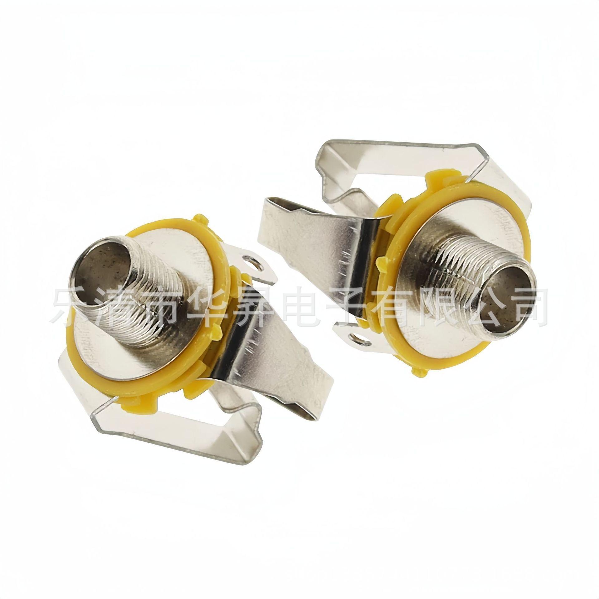 6.35双声母座6.5MM大三芯插孔3