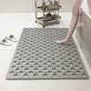 Tapete quadrado antiderrapante, tapete de banheiro, antiderrapante e anti-queda para banho, tapete de chão com ventosa para box de banheiro doméstico, tapete de massagem para os pés de banheiro
