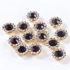 Vendas Diretas da Fábrica Recipiente Girassol Redondo Camada Dupla Flor Diamante DIY Laço Bolsa de Sapato Acessórios de Vestuário Acessórios Diamante Garra