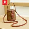 Bani Meizi Bolso de Cubo Moda de Lujo Ligero para Mujer Bolso de Cubo de Flores Antiguas Bolso de Lápices Popular de Este Año Bolso Bandolera Portátil