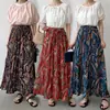 Japón y Corea del Sur Lotte 2026 Nuevo Estilo Falda Larga Floral Plisada