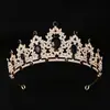 Tocado de Corona de Princesa de Cristal para Mujer, Estilo de Alta Gama, Diadema de Corona Nupcial para 18 Cumpleaños