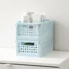 Cesta Plegable Apilable Cesta de Almacenamiento para Exteriores Hogar Artículos Varios Cesta de Escritorio Baño Cocina Cesta de Almacenamiento y Organización para Artículos Varios