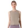 Nuevo Estilo Primavera y Verano Chaleco Deportivo de Yoga para Mujer, Cuello Redondo, Holgado, Transpirable, Top sin Mangas, Cubre Ropa de Running de Secado Rápido, Ropa de Fitness