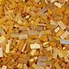 Barras de Oro Macizo Chapadas en Oro, Ladrillos de Oro de Imitación, Rellenos para Cuencos del Tesoro, Decoraciones para Tiendas y Salas de Estar, Regalos de Inauguración, Adornos Feng Shui