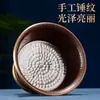 Cuenco de agua de cobre de aldea de Xizang con ocho símbolos auspiciosos, taza de agua tallada de Nepal, copa de vino de mesa para interiores, artículo de decoración para el hogar