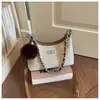 Bolso casual elegante de gran capacidad para mujer, nuevo de la primavera 2026 versión coreana, bolso de cadena para hombro cruzado de moda