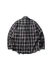Camisa de Cuadros Nueva Rumeng Spring para Hombre Retro Americano Holgada Transpirable de Manga Larga Camisa para Hombre Chaqueta para Hombre Moderna