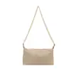 Bolso de Mano Rayas Verticales Texturizadas Nuevo Estilo 2025 Bolso Cruzado Simple de Axila Bolso de Hombro de Paja Estilo Occidental Personalizado