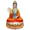 Estatua del Bodhisattva Guanyin para Adoración, Hecha de Mármol Blanco, Presentando al Bodhisattva Guanyin del Mar del Sur Sentado sobre un Loto, Adecuada para Uso Doméstico, Venta al por Mayor por Cihang Dao Ren