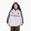 Moletom com blocos de cor, mangas raglan e capuz para homens, nova coleção outono 2026, corte solto, estilo boyfriend, retrô americano, peça para casal