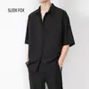 Moda Primavera 2026 Solta Alta Qualidade Caimento Versátil Masculina Casual Camisa Estilo Coreano Camisa Jaqueta Tendência