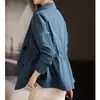 Gabardina corta de trabajo texturizada, chaqueta corta entallada a la cintura para mujer, moda 2026, estilo coreano fluido, ropa para mujeres petite