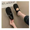 Sandálias de Verão Femininas com Tela e Biqueira Aberta para Uso Externo 2026 Novas Sapatilhas Meias Planas Vazadas Respiráveis Estilo Francês Slip-On