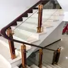 Corrimão de Escada em Liga de Alumínio Auto-Instalação Casa Autoconstruída Corrimão de Madeira Maciça Haste de Puxar Guarda-Corpo de Varanda Viga de Vila Cerca de Pátio Externo