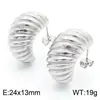 Pendientes de Acero Inoxidable con Forma de Gota Más Vendidos Transfronterizos Estilo Coreano Pendientes Geométricos Versátiles para el Trayecto Diario Stock Listo para Exportación