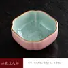 Caneca Master Forno Ru Cerâmica Rosa Rachada Pode Cultivar Flor Pétala Xícara de Chá Flor de Gelo Caneca de Degustação de Chá Gongfu Alto Valor de Aparência Lembrança