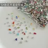 5a Pedras de Zircônia Cúbica para Nail Art Pedras de Strass de Fundo Plano Pedras de Strass em Formato de Losango Olho Quadrado Estrela Coração Pedras de Strass de Formato Irregular Unhas Postiças Pedras de Strass para Unhas