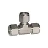Conector Intermediário Gb1-20, Conector Três Vias Hidráulico para Instrumentação e Instrumentos Tipo Bucha, Conector de Tubo Três Vias Hexagonal em Aço Inoxidável