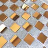 Azulejos de mosaico de vidro cristalino peças pequenas para paredes de fundo, banheiro, adesivos de parede para piscina, tanque de peixes autoadesivo, quebra-cabeça de piscina