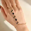 Pulsera de Dedo con Rama-Hoja-Pétalo de Venta Caliente Transfronteriza, Cadena de Dedo de Hoja-Tulipán de Moda, Cadena de Muñeca de Cadena Metálica