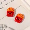 Batata Smiley Frita Imitação Bolo de Batata DIY Acessórios para Brincar com Comida Acessórios de Resina Acessórios Presilha de Cabelo DIY Acessórios de Cola Creme