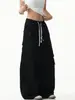 Calça de trabalho larga estilo high street americano para homens e mulheres, outono, para casal, escura, multibolsos, comprimento total, levemente alargada, calça casual