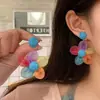 Aretes de Flor Amarilla Dopamina Adecuados para Primavera, Aretes Estilo Vacaciones en la Costa para Mujeres, Nuevo Estilo Caliente 2026
