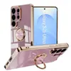 Adequado para Capa de Celular Samsung S26 S23/S22/25Ultra/24 Suporte com Argola Magnético Galvanizado Capa Protetora
