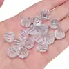 Contas Nervuradas de Vidro Colorido, Contas Transparentes, Contas Espalhadas à Mão, Materiais para Pulseiras, Colares, Acessórios de Joias DIY Feitos à Mão