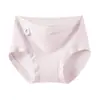 Algodón para Bebé Clase A Sin Costuras Cintura Media Algodón Orgánico Natural Entrepierna Extendida Entrepierna de Algodón Puro 10A Color Sólido Entrepierna Antibacteriana Ropa Interior Femenina