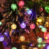 Luces de Cadena de Bolas Blancas Pequeñas en Stock para Habitación, Fiesta de Cumpleaños, Iluminación Ambiental, Luces de Cadena de Bolas Redondas de Estrella, Decoración de Camping, Luces Pequeñas de Colores