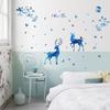 Sk9181 Ciervo Luz de Estrella Azul Estilo Escandinavo Moderno Sala de Estar Porche Dormitorio Decoración Pared Fondo TV Adhesivo de Pared