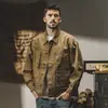 Jaqueta de Trabalho Pesada Americana Masculina Outono/Inverno Tendência Solta Outdoor Hardcore Funcional Tática Primavera/Outono Jaqueta Coach