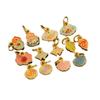 Pingente de Cabacinha Dourada S925 com Gotejamento de Óleo, Ruyi, Nó Chinês, Pingente Gotejante DIY para Colar de Mão, Acessórios de Joia com Corda Trançada