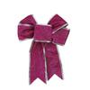 Decoraciones Navideñas Lazo Navideño de 25 cm Lazo con Polvo Dorado Colgante Lazo Decoraciones para Árbol de Navidad Accesorios para Bolsa de Regalo
