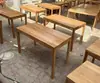 Mesa de Centro y Sillas Vintage, Mesa de Comedor Vieja de Madera de Olmo, Mesa Cuadrada Retro Original de Madera Maciza Desgastada, Taberna, Restaurante de Hot Pot, Mesa y Sillas para Casa de Huéspedes