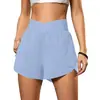 Shorts esportivos de verão mais vendidos para mulheres, novo modelo cruzado na cintura para fitness, corrida e esportes, calça casual respirável de secagem rápida para atividades ao ar livre