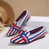 Sapatos mocassins femininos de tamanho grande, leves e de sola macia para comércio exterior, novo modelo primavera e outono 2026, com laço, confortáveis e antiderrapantes