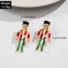 Europa y Estados Unidos diseño transfronterizo aleación gota de aceite Hu clip para la oreja pendientes personalidad divertido color soldado pendientes pendientes mujer