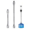 Varilla de Extensión para Lámpara de Gas de Aleación de Aluminio para Exteriores Tubo de Extensión para Cabezal de Estufa Lámpara Elevadora de Ambiente Varilla de Lámpara Elevadora para Lámpara de Gas Estilo Camping