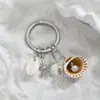 Llavero Popular Transfronterizo Europeo y Americano Estilo Vacaciones en la Playa Aleación Estrella de Mar Concha Colgante para Bolso Decoración